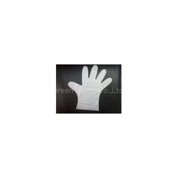 Non Allergenic Textured TPE Powder Free Latex Exam Gloves Stretchable