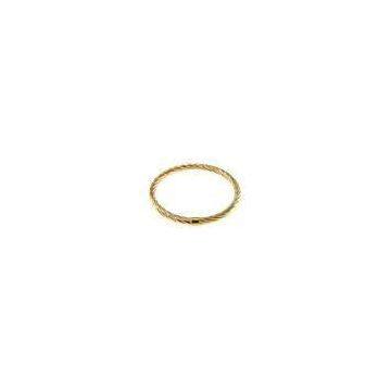 Gold Plated Jewelry Stainless Steel Hollow Bangle BG028-3, Gold, Cable Rose Gold Stainless Steel Ban