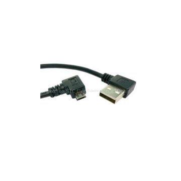 USB 2.0 Left Right A Male To Micro USB B Male Right Angle Cable