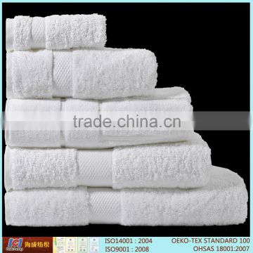 Wholesale 100 Cotton Plain Dyed Absorbent White Soft Hotel Bath Towel Set