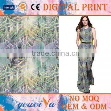 No MOQ Custom Lady Garment Digital Printed Polyester Fabric