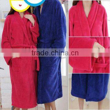 classic shawl collar bathrobes for women and men