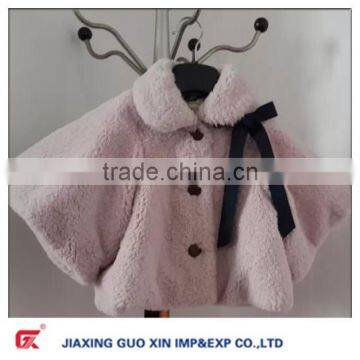 2014 fashion children fake&faux fur coat for girls