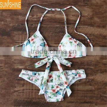 Private Label Swimwear Manufacturer Printed Sexy Girl Brazilian Padding Bikini