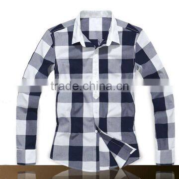 New Plaid Check Mens Long Sleeves Shirts Formals Dress Shirts business shirts button downed custom labelled dress casual shirts