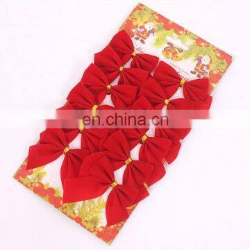 Hot Sale High Quality Red and Gold Bow-Knot Christmas Tree And Home Decoration Christmas Pendant