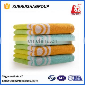 oem logo creative yarn dyed face towel