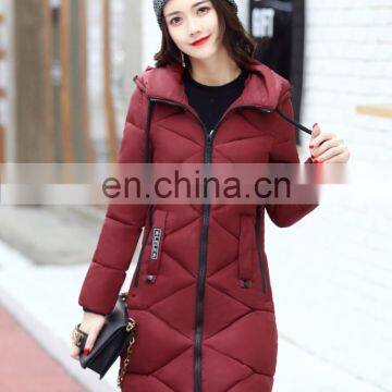 Winter Cotton Women in the Long Section of the Slim Cotton-padded Korean Version of the Down Jacket Students Jacket Fashion Wome