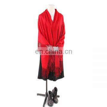 inner mongolia fashionable cashmere knitted tassel wrap side shawl autumn winter women warm infinity pashmina scarf shawl