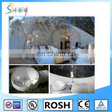 Sunway Inflatable Transparent Clear Camping Tent Bubble Lodge Tent for Rent