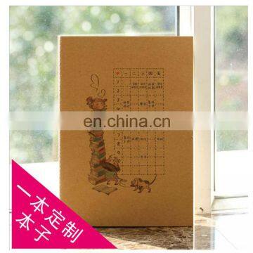 Hot sale CHEAP price A5/A6 kraft paper covers exercise notebook/agenda for student