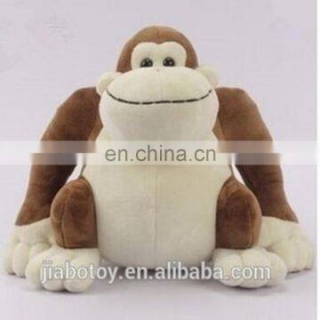 Customized Plush toy manufacturer big mouth brown promotional monkey toy