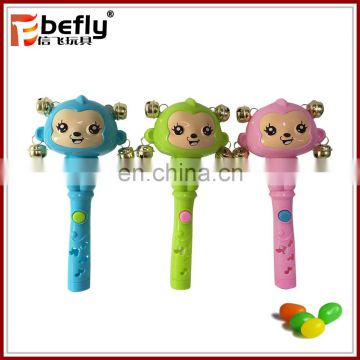 Monkey baby rattle toy novelty plastic candy containers