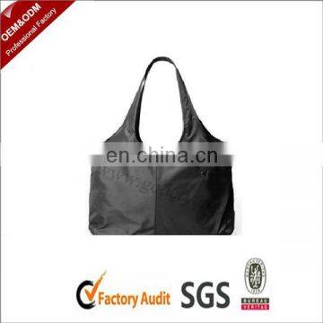 Folding shopping bag, foldable bag, black polyster bag