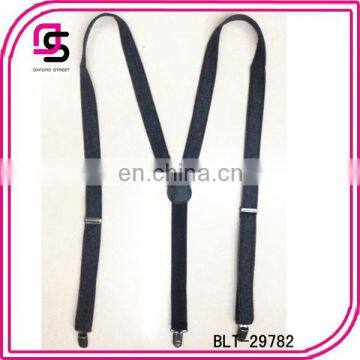 Suspenders for man,black fabric man suspenders,jeans suspenders