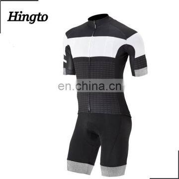 China supplier cycling clothing specialized cycling jersey top and padded bib shorts