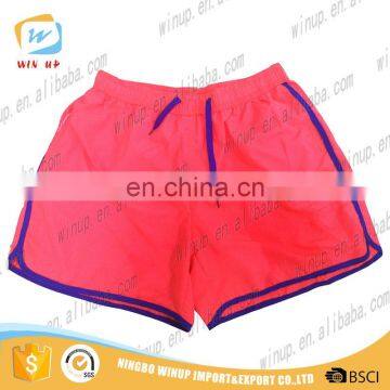 Blank 100 polyester rainbow swim trunks