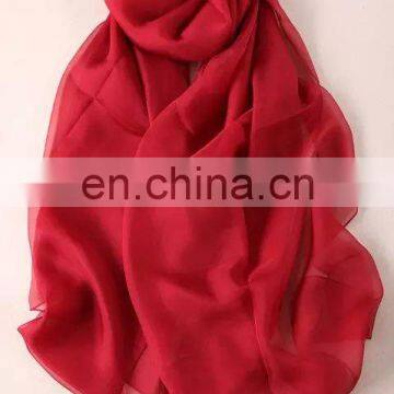 Manufacturer top quality beautiful malaysia solid color silk scarf