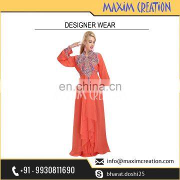 Uniquely Designed Embroidery Caftan For Australian Women By Maxim Creation