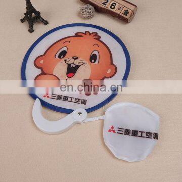 Customized Summer Nylon Foldable Hand Fan photo-3