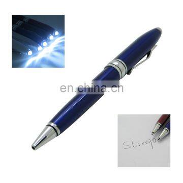 2 in 1 Ball Point Pen With Ultra Bright LED Light