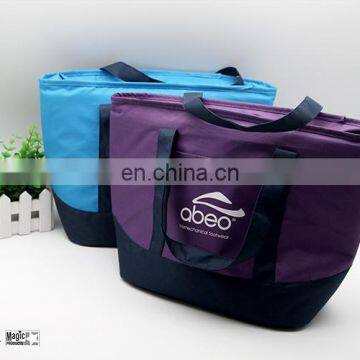 Durable Waterproof Oxford Cloth Picnic Tote Bag Organizer With Zipper Closure