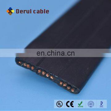 Flexible cable large over head crane cable flat cable for conveyors