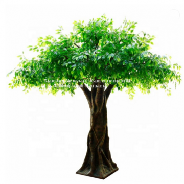 fiberglass trunk artificial large silk cloth banyan tree