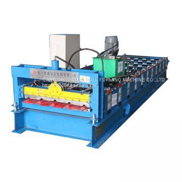 840mm steel panel machine metal roofing cold roll forming machine