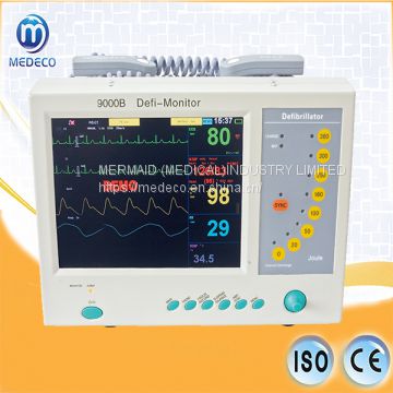 Biphasic Portable Cardiac Defibrillator Me9000b Patient Monitor Defibrillator