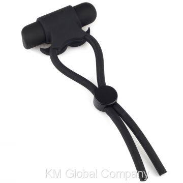 Silicone 10 Speed V-ibrating C-ock Ring With Bullet Head for Sex for Men photo-5