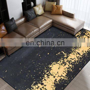 Custom modern digital  polyester printed floral design rug carpet mat