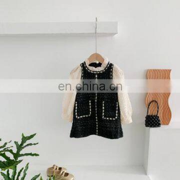 2020 autumn new children's clothing girls small fragrance dress baby Korean long-sleeved skirt