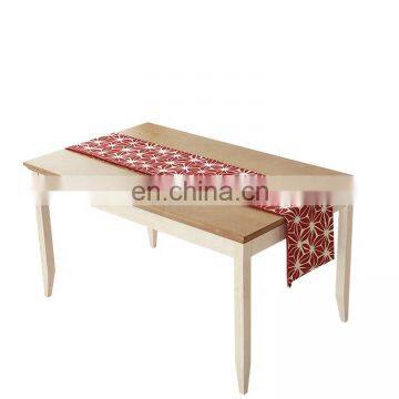 Household rhombus pattern reactive dye printing heat-resistant cotton damask table runner