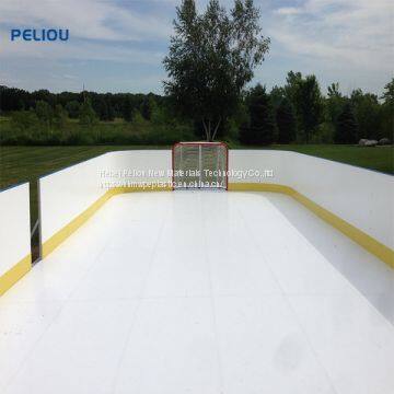 PE 1000 hdpe uhmwpe synthetic ice board ice skating rink hockey shooting pads