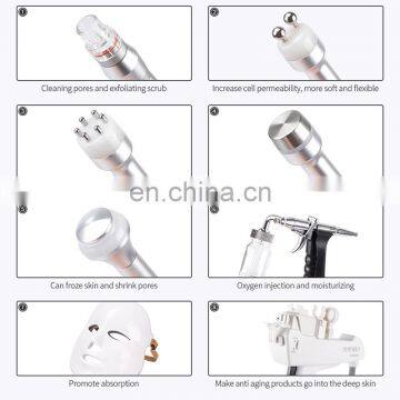 8 in 1 Facial Hydrodermabrasion Deep Cleaner Salon Aqua Peeling Machine With Mesotherapy Gun