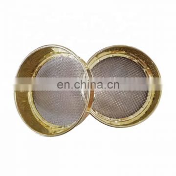 High Quality Laboratory Wire Mesh Test Sieve/Brass Soil Sieve/Copper Sand Sieve