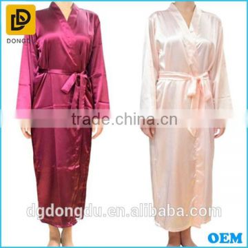 2016 Luxurious women's 100% silk robes