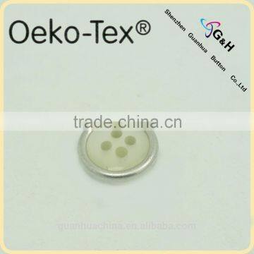 Pearlised With Brass Metal Rim