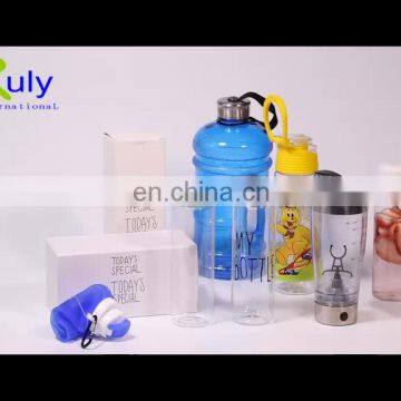 Multi color fashionable water bottle 650ml lemon water bottle