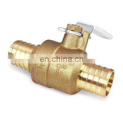 1/2" - 3/4" Inch Valogin 400WOG PEX Forging Lead-Free Brass Ball Valve photo-3