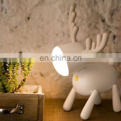 2021 Amazon USB Rechargeable Cute Deer Image 2 Modes Brightness LED Gift Night Light photo-3