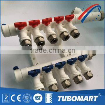 High quality floor Heating Systems manifold type brass water manifold