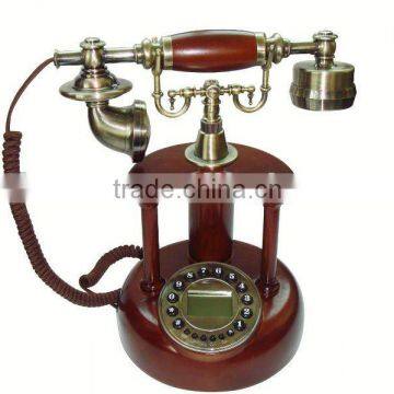 European fixed old corded telephone antique