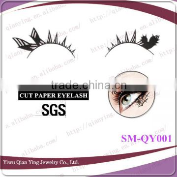 black halloween fashion paper cutting eyelashes