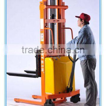 Semi-electric stacker with CE and SGS certificate