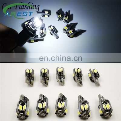 30PCS T10 Led Car Interior Bulb Canbus Error Free T10 White 5730 8SMD LED 12V Car Side Wedge Light White Lamp Bulb Car Styling