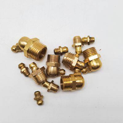 Brass Straight Grease Fitting M8x1mm Metric Thread Hydraulic Grease Fitting photo-3