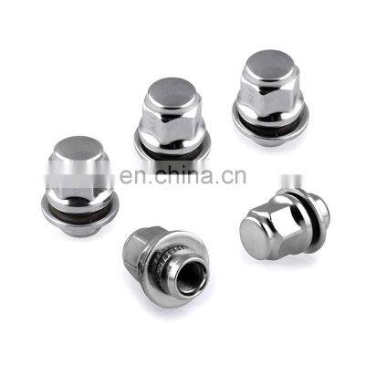 TUV Approved 21mm Hex Steel Capped Lug Nut Wheelsky Popular Custom Bulge Acorn Chrome Plated Steel M14X1.5 Conical Seat