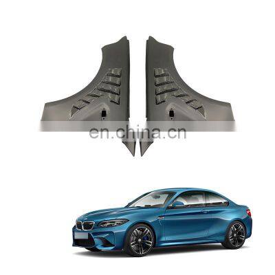 Car Accessories Body Kit Side Mesh Air Vent Air Fender Decorative Sticker Side Fender For BMW M2 M2C